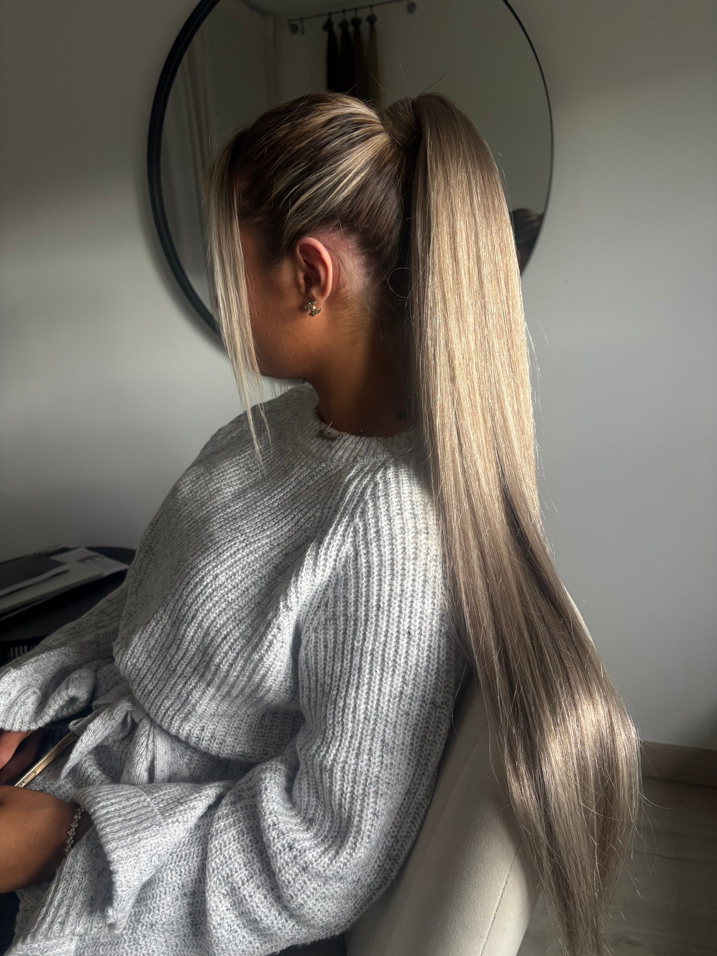 PONYTAIL MARIA Blond polaire