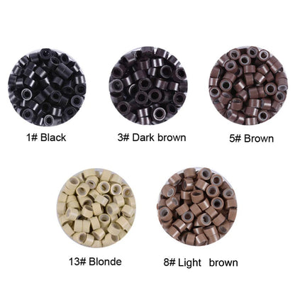 1000 pcs hair micro ring silicone