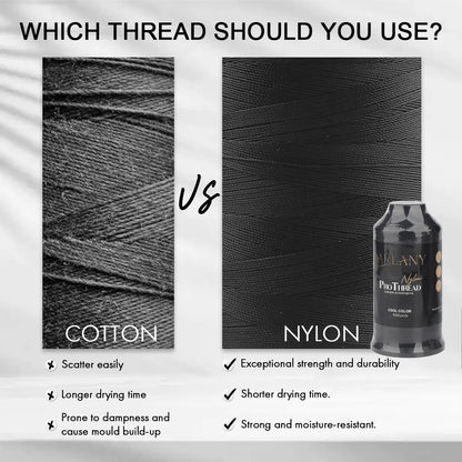 Fil de couture d’extension Weft/Tissage de cheveux de 1300m Fil collé en nylon